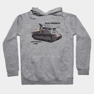 M4A3 Sherman black text Hoodie